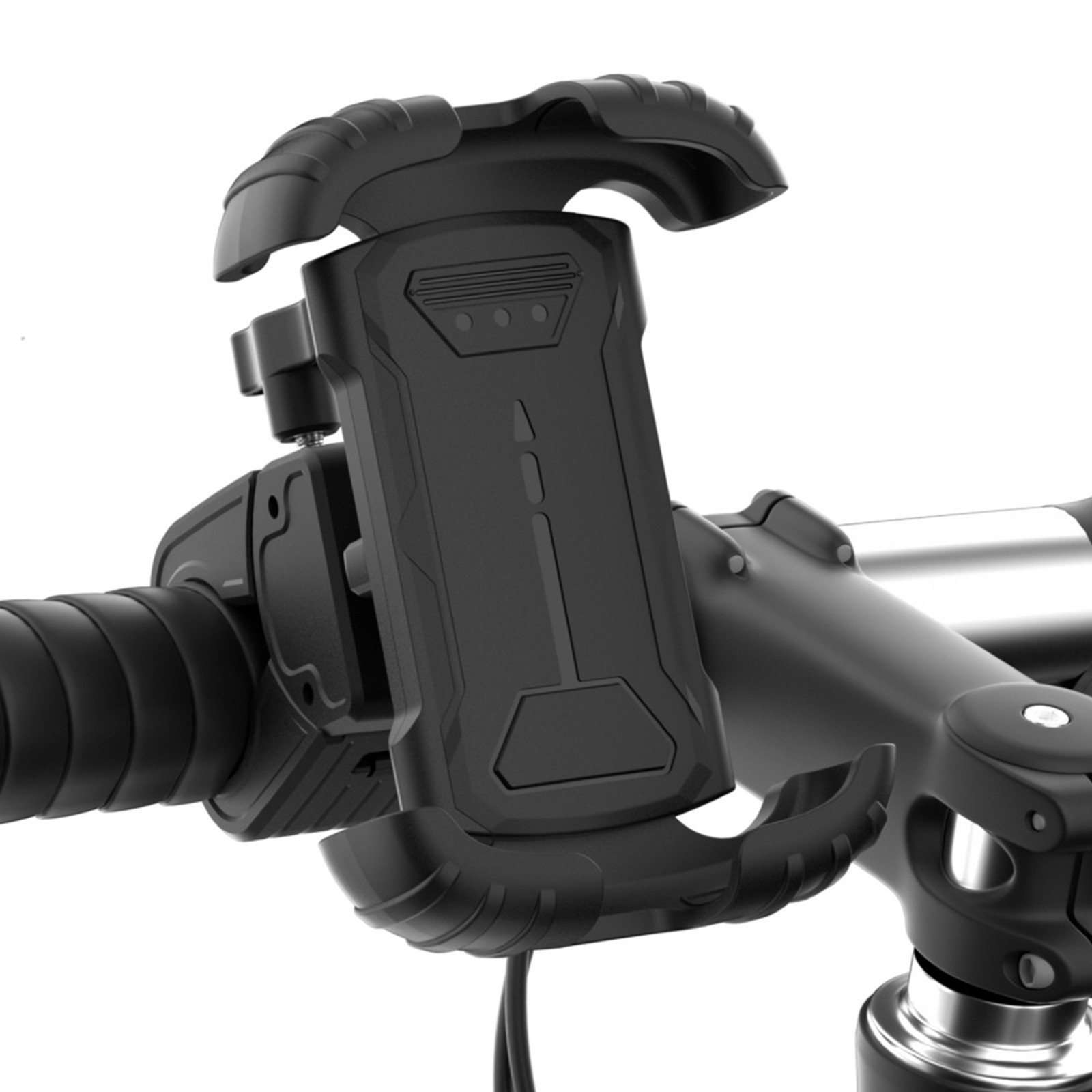 360°Rotation Motorcycle Phone Mount Double Lock Anti-Shake Bike GPS Phone Holder