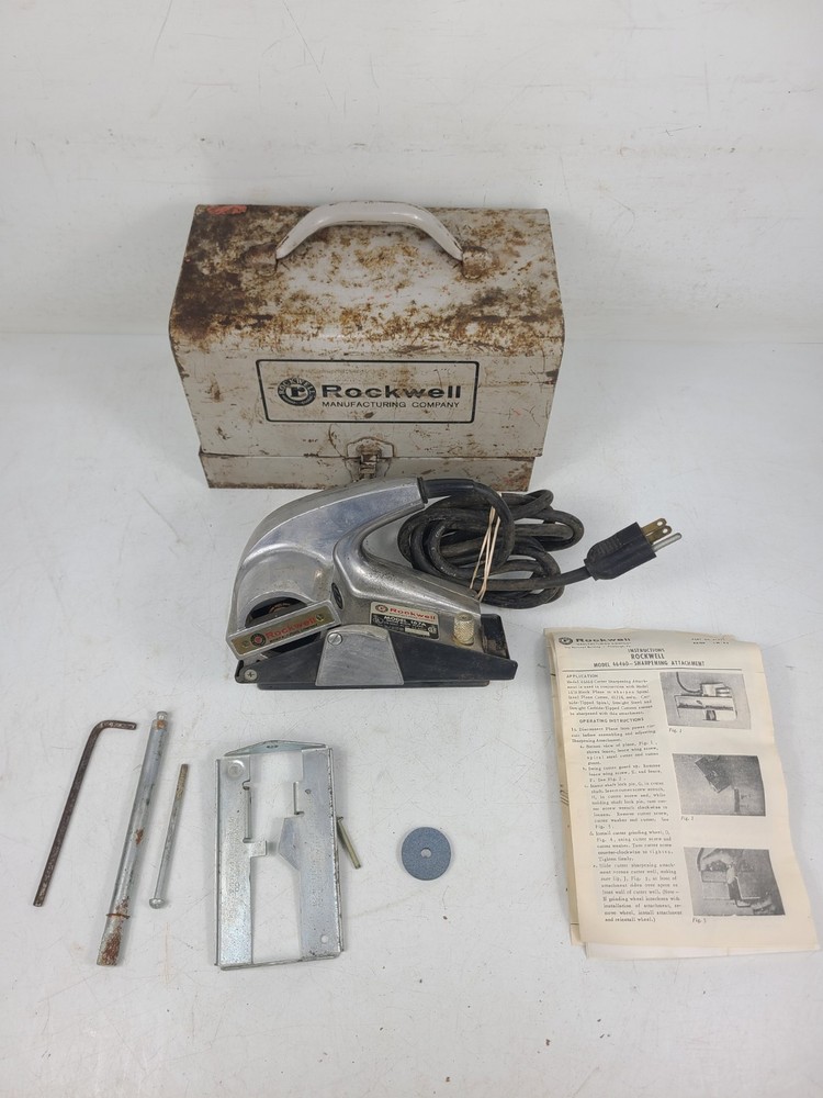 Rockwell Porter-Cable 167A Power Block Plane With Case (TESTED)