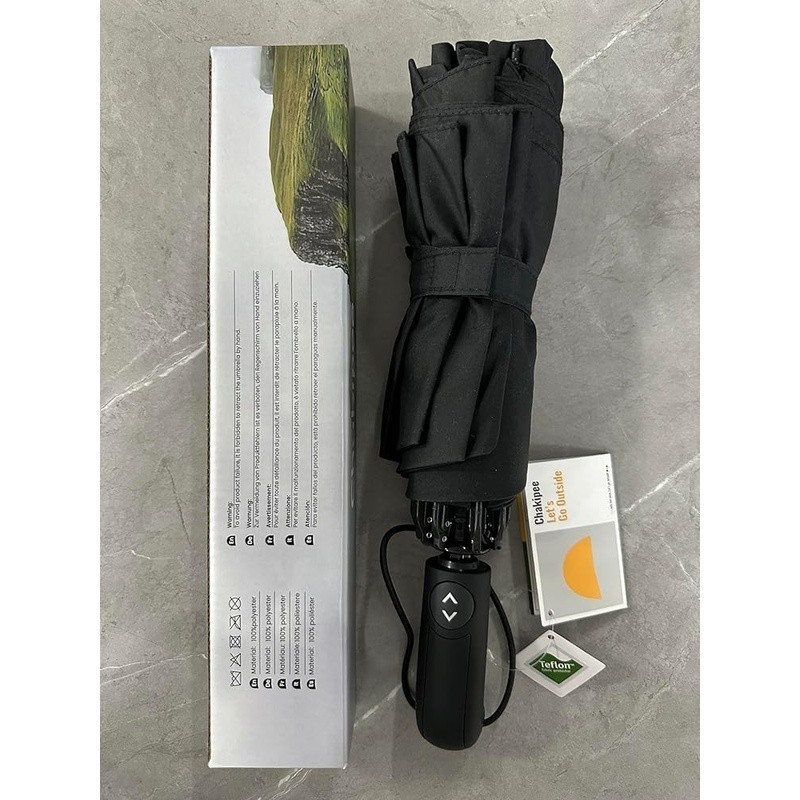 Compact Reverse Folding Umbrella Wind Resistant Automatic Travel Umbrella New