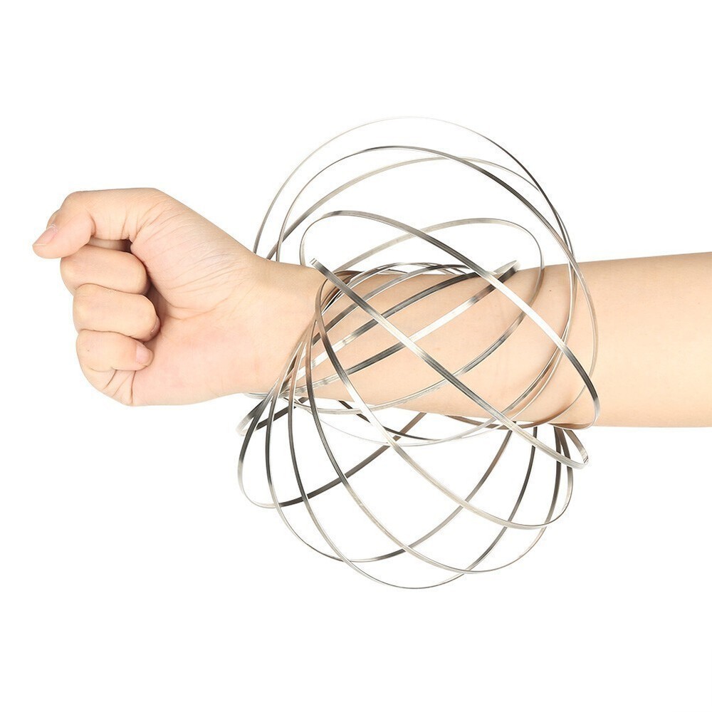 Creative Magic Bracelet Stainless Steel Ring Interactive Game Stress Relieve