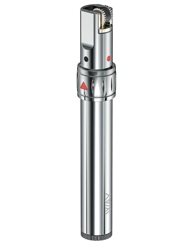 VVAY Soft Flame Butane Refillable Lighter - Adjustable Flame, Portable Pocket