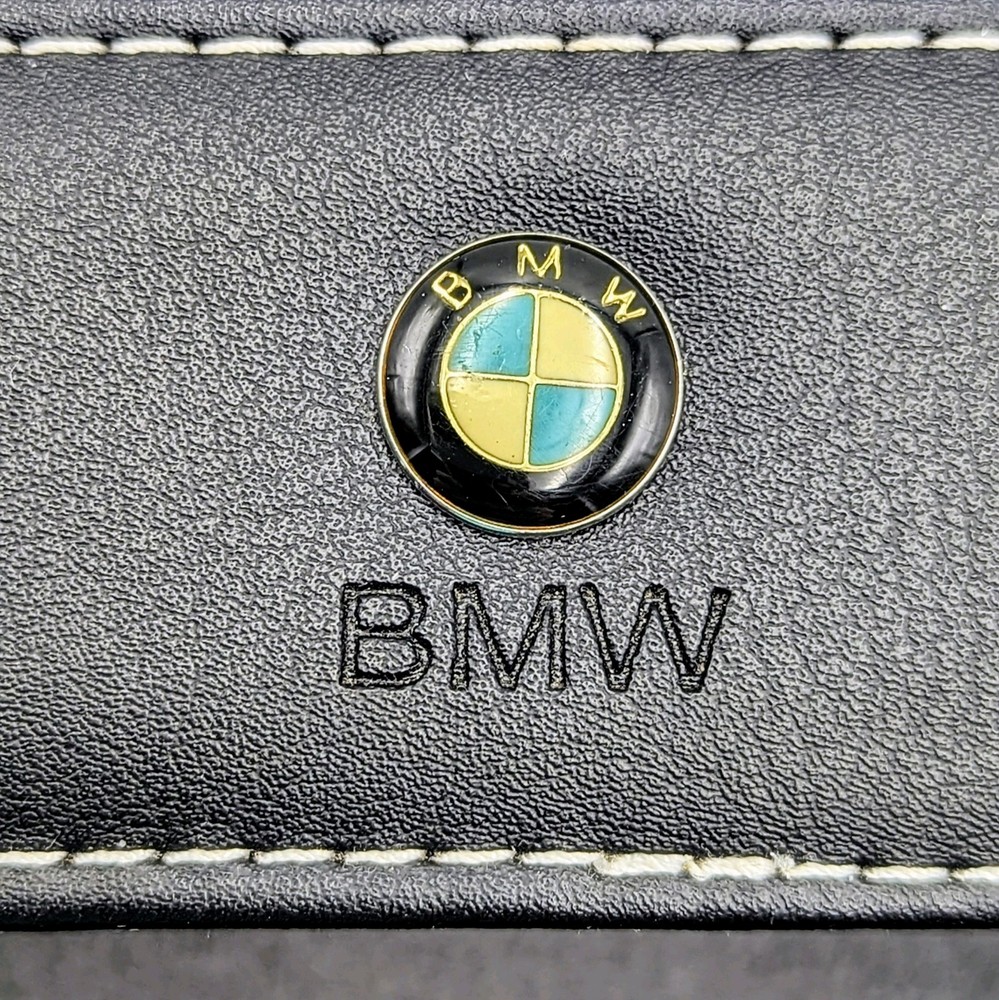 BMW Vintage Tissue Box Holder Cover Rectangular Black 10"