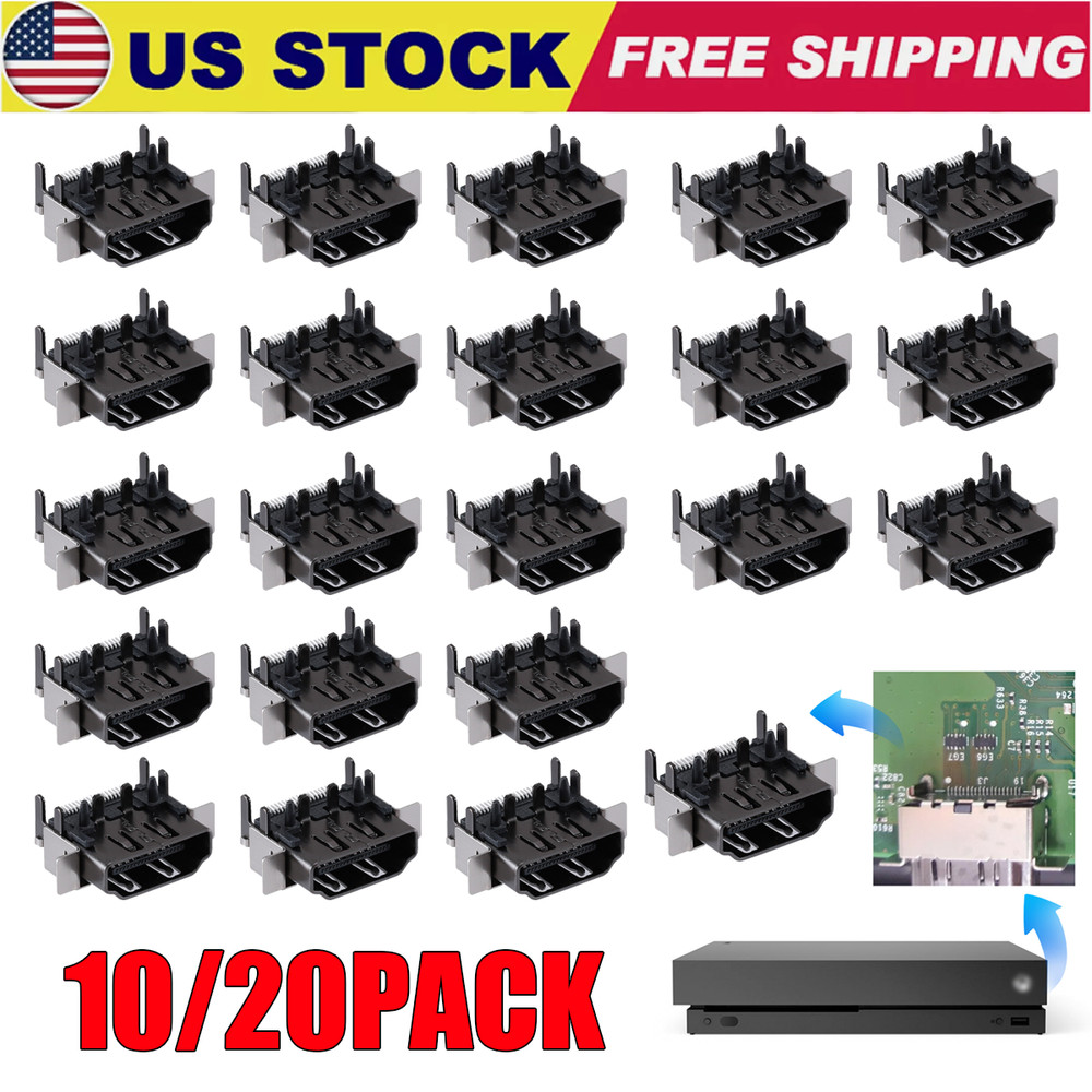 10/20PACK HDMI Port Socket Interface Connector Replace For Microsoft Xbox One X