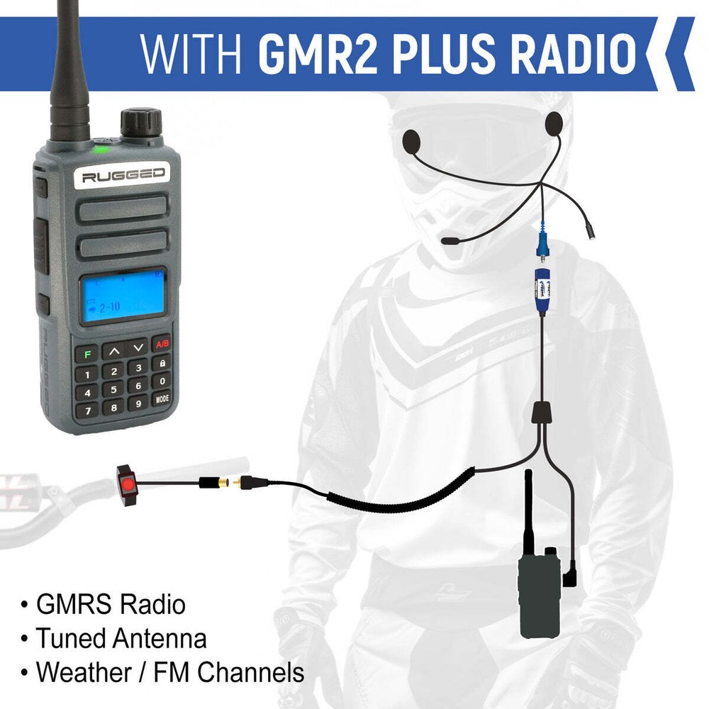 Rugged Radios MH-KIT-GMR2 MOTO MAX Complete Motorcycle Communication Kit