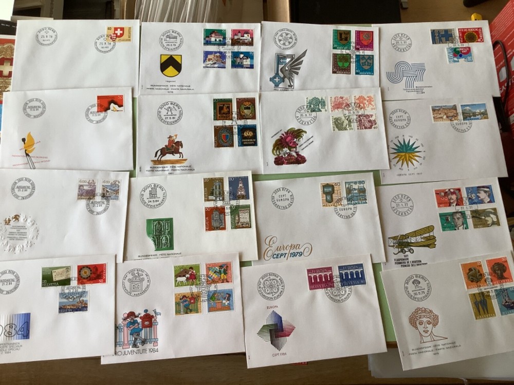 Switzerland postal  covers  16  items Ref A2184