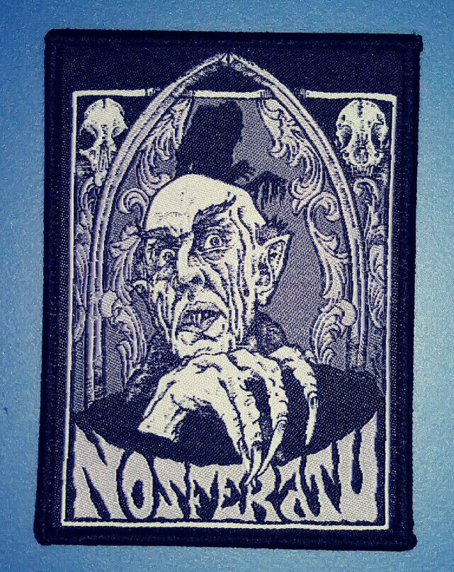 PATCH - NOSFERATU - Horror, gothic, vampire, Woven iron-on patch 3x4"