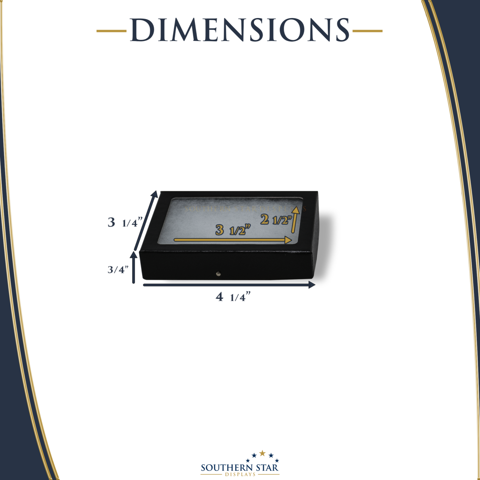 6 Pack of 3 x 4 x 3/4 Riker Display Cases Boxes for Collectibles Jewelry & More