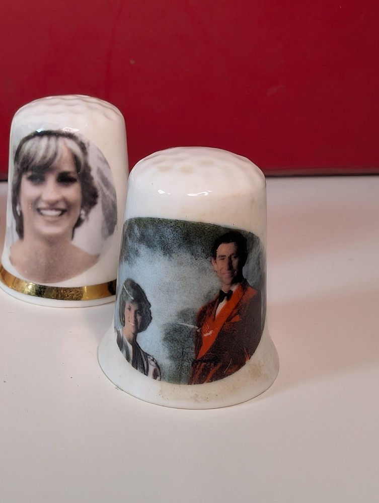 Princess Diana William & Kate Thimble Bundle X5 Bone China