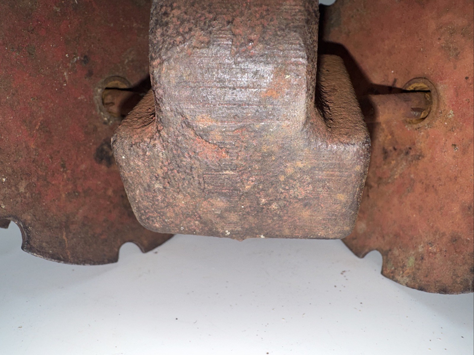 Vintage Cast Iron 4-Disc Garden Harrow Cultivator Attachment - Rustic Farm Tool