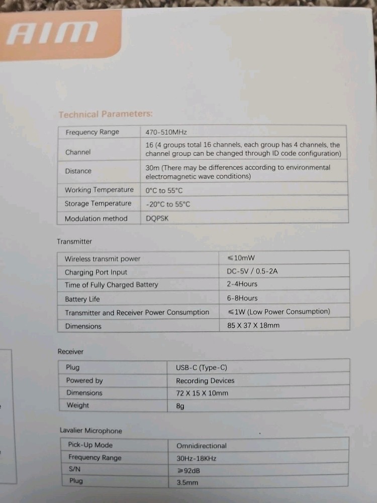 Fulaim VL 1 Wireless Microphone Series