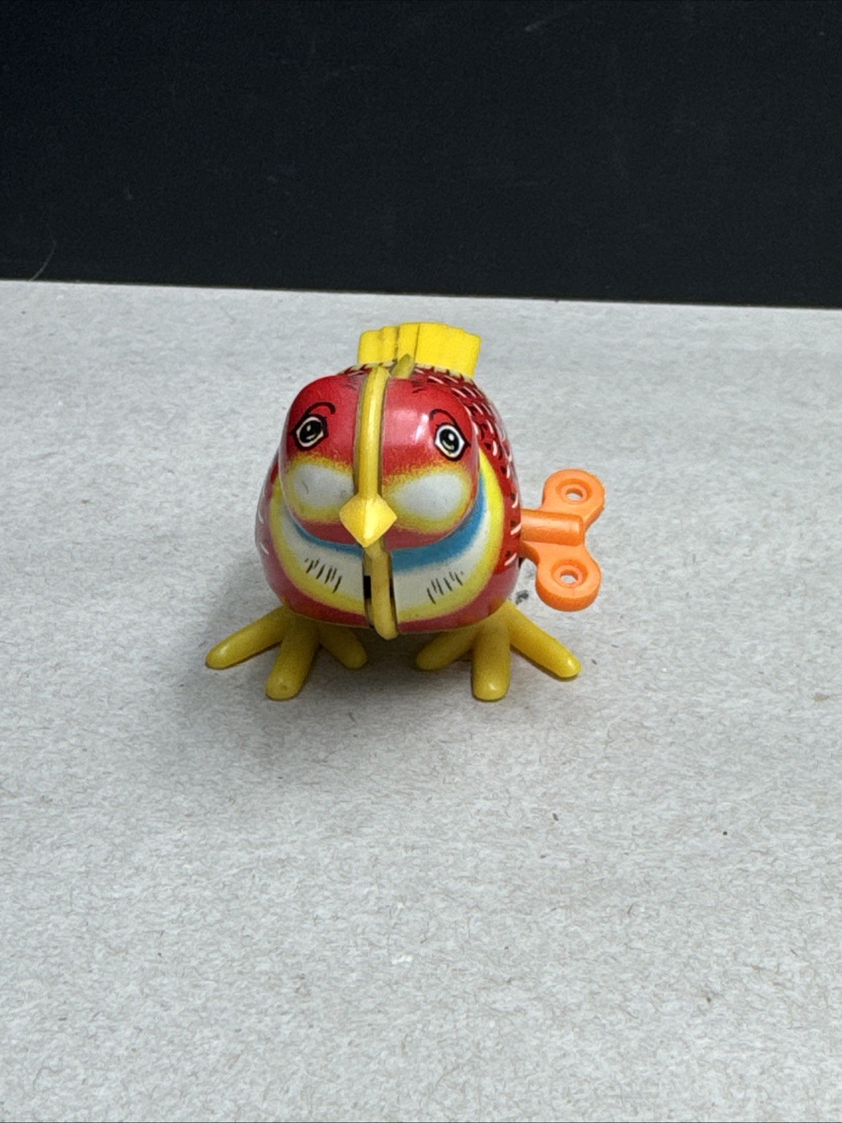 Vintage Mikuni Style Wind Up Bird Tin Toy Hong Kong Works