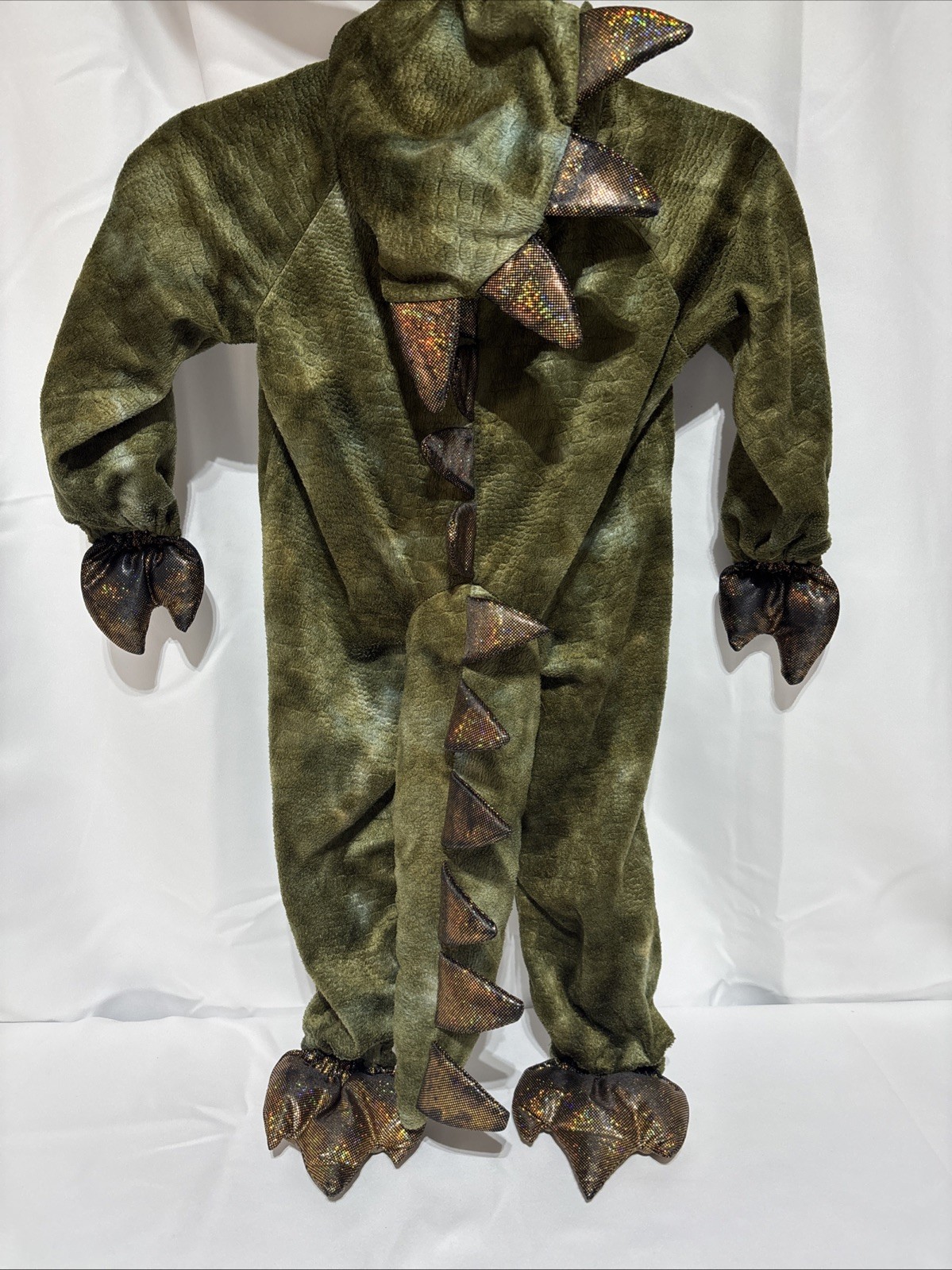 Princess Paradise Toddler dragon costume Full front zip Hood and tail 18M-2yrs.