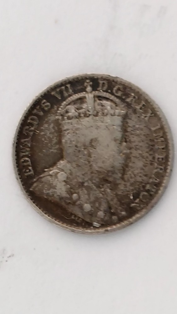 1907 Canada, 5 Cent Silver,.925 Silver