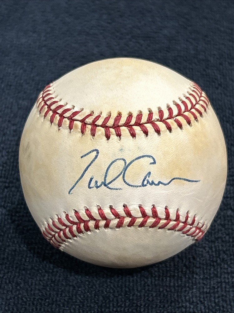 Mark Carreon signed baseball autograph ball auto