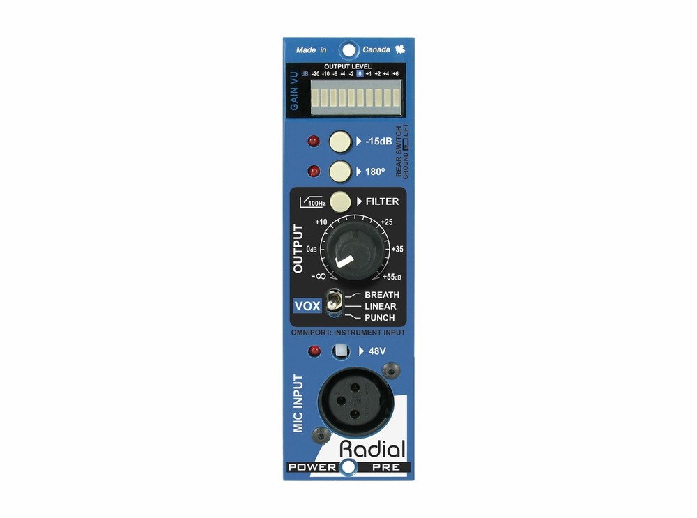 Radial Engineering PowerPre Mic Microphone Pre PREAMP - NEW - PERFECT CIRCUIT