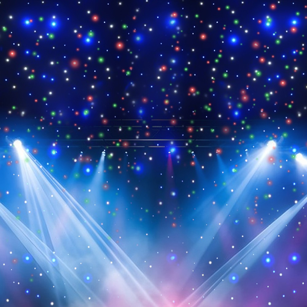 4mx4m LED Stage Backdrop Star Light Curtain Backdrops Galaxy Starry Background