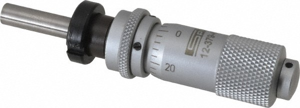 SPI 12-379-4 Micrometer Head with Spindle Lock & Clamp Nut , 0"-0.5" Range
