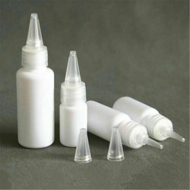 5pcs 10/15/20/30ml Plastic Soft Squeeze Empty Bottle Extrusion Dyed Bottles