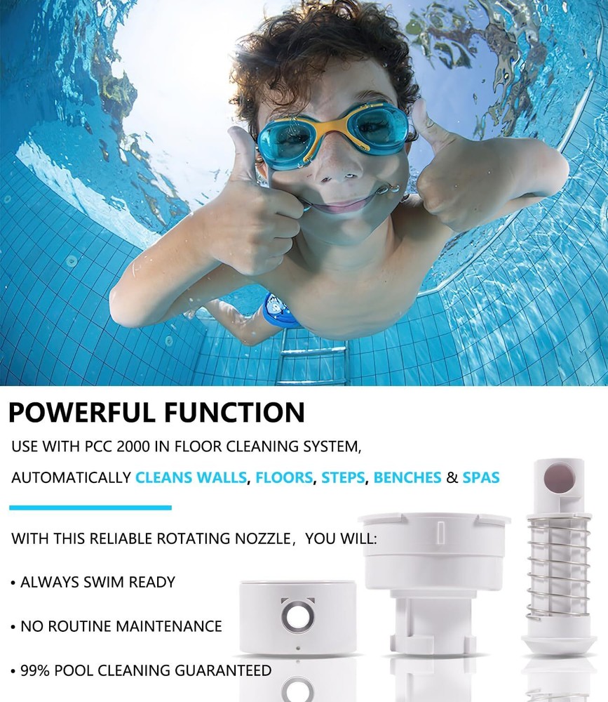 PCC2000 Rotating Pop Up Head Nozzel for Paramount In-Floor Cleaning System