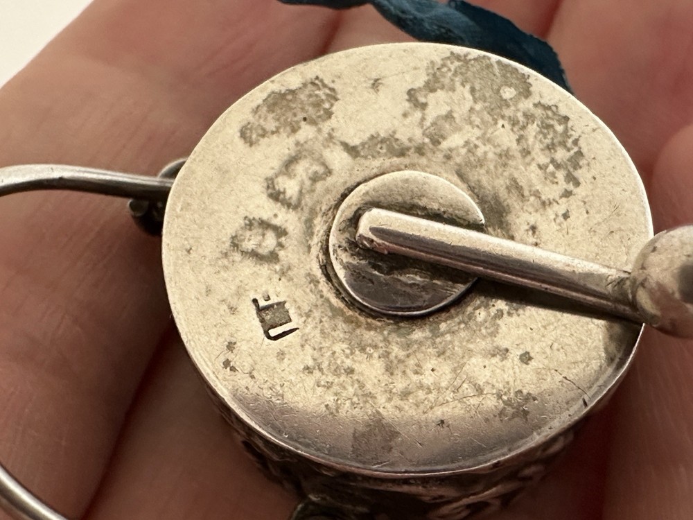 Victorian Solid Silver Chatelaine Tape Measure Lawrence Emanuel c.1900
