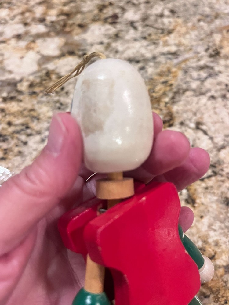 Vintage 40s Wooden Jumping jack Pull-string toy Hampelman