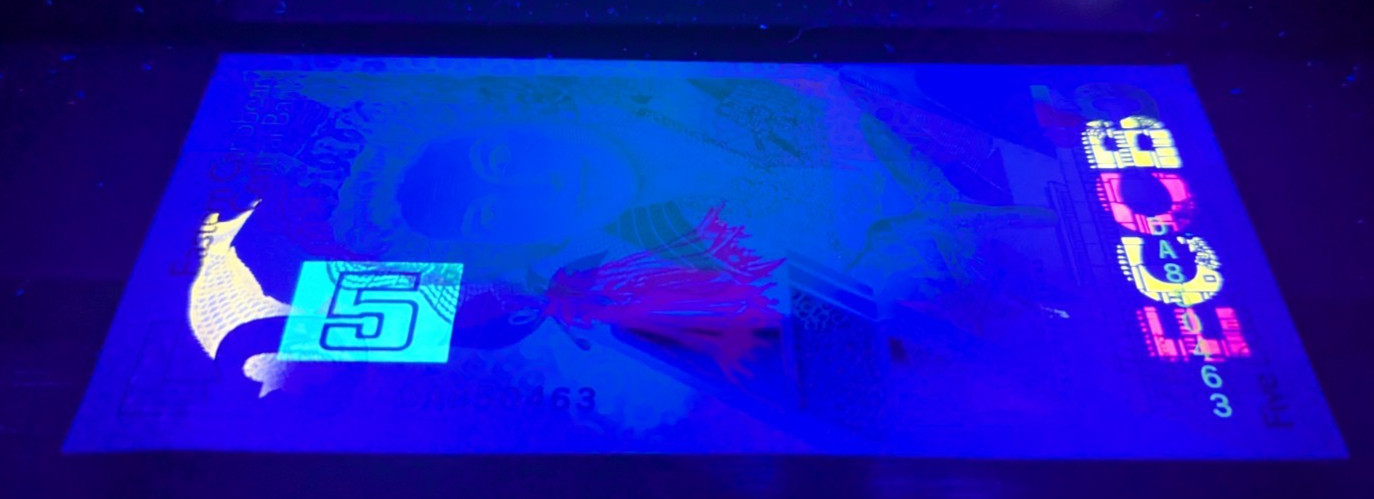 Eastern Caribbean States 5 Dollars Banknote 2021 P-56 UNC Trafalgar Falls