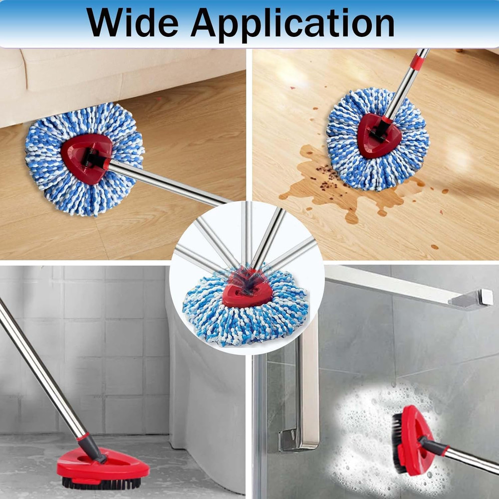 Spin Mop Replace Heads for O Cedar Rinse Clean 2 Tank System, Spin Mop Replaceme