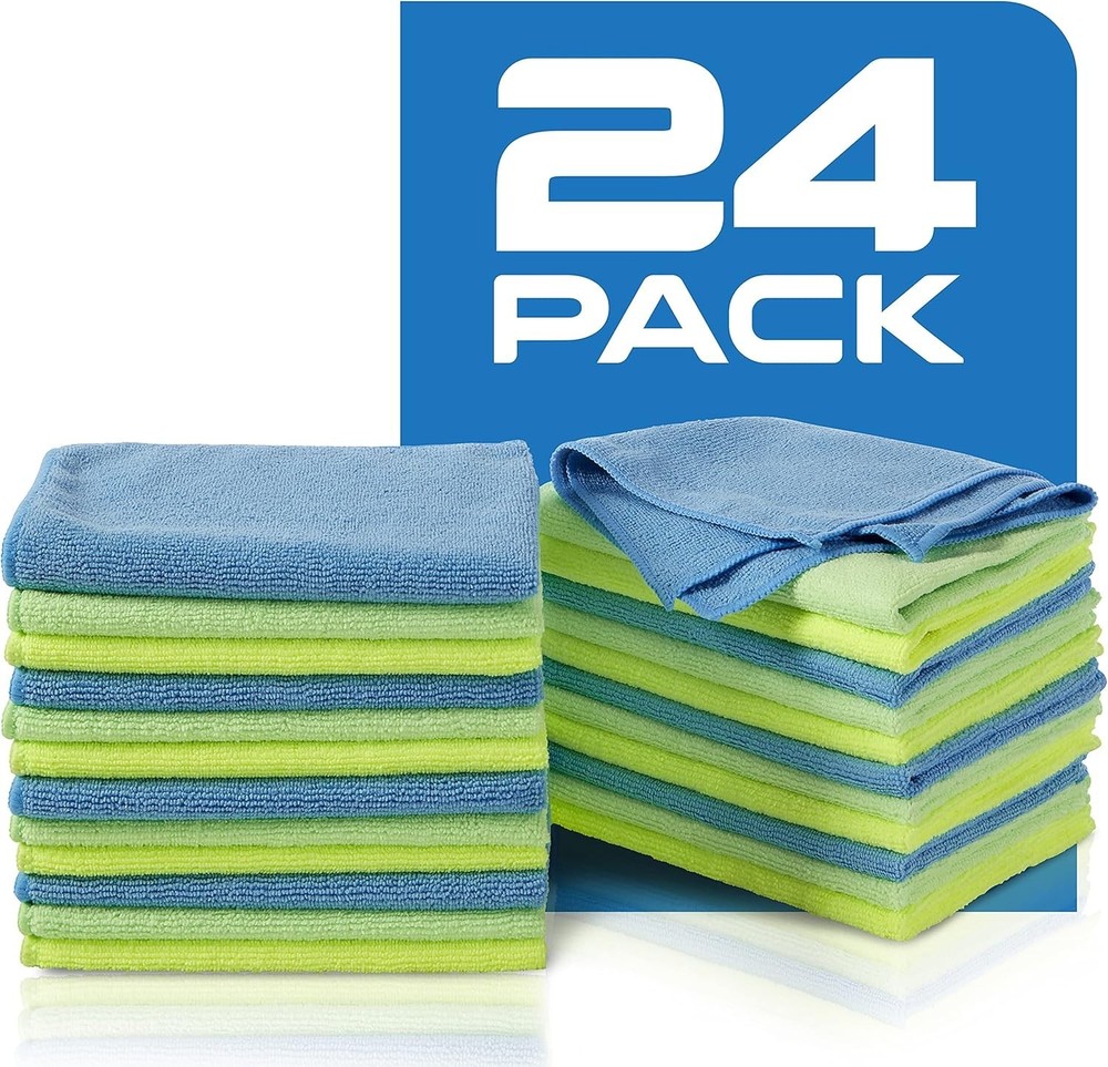 924 Microfiber Cleaning Cloths, 24 Pack