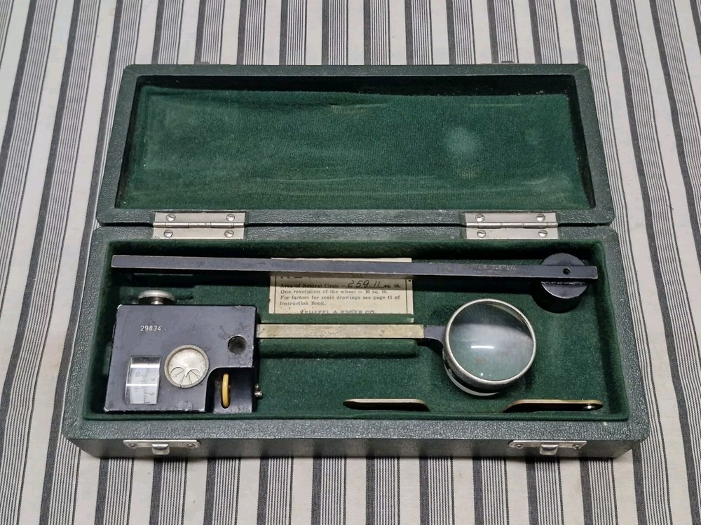 K+E Keuffel & Esser 43183 Compensating Polar Planimeter 4236 VTG Drafting Tool