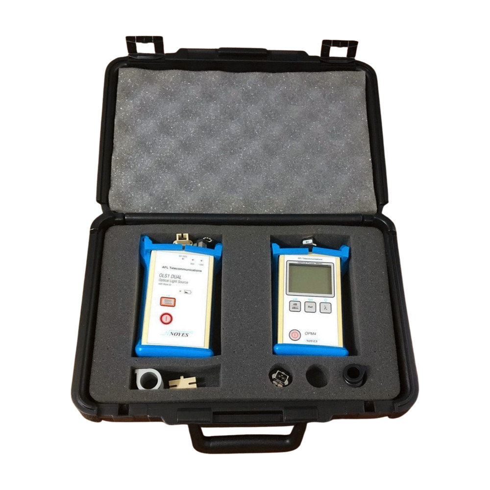 Noyes OPM4-2DAFL Optical Power Meter W/ OLS1 Dual Optical Light Source LS1D