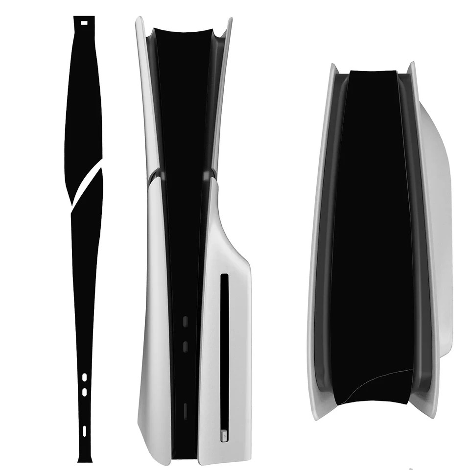 Black PlayStation 5 Middle Skin Only for PS5 Slim Edition Console