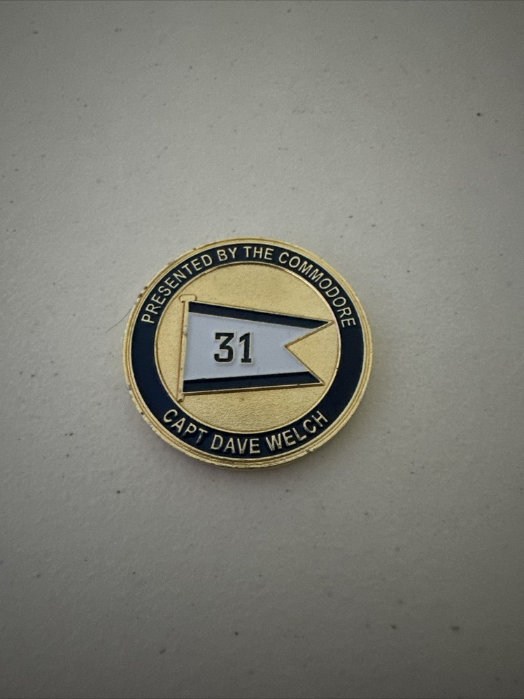 Commodore Capt Dave Welch Desron 31 Coin