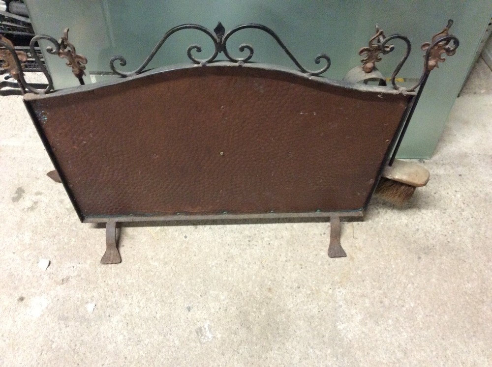 Antique fireplace servant with accessories