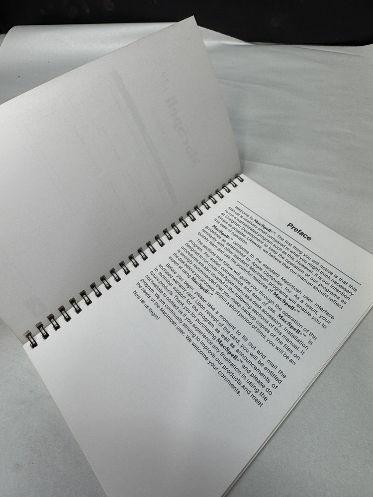 mac spell user's manual creighton