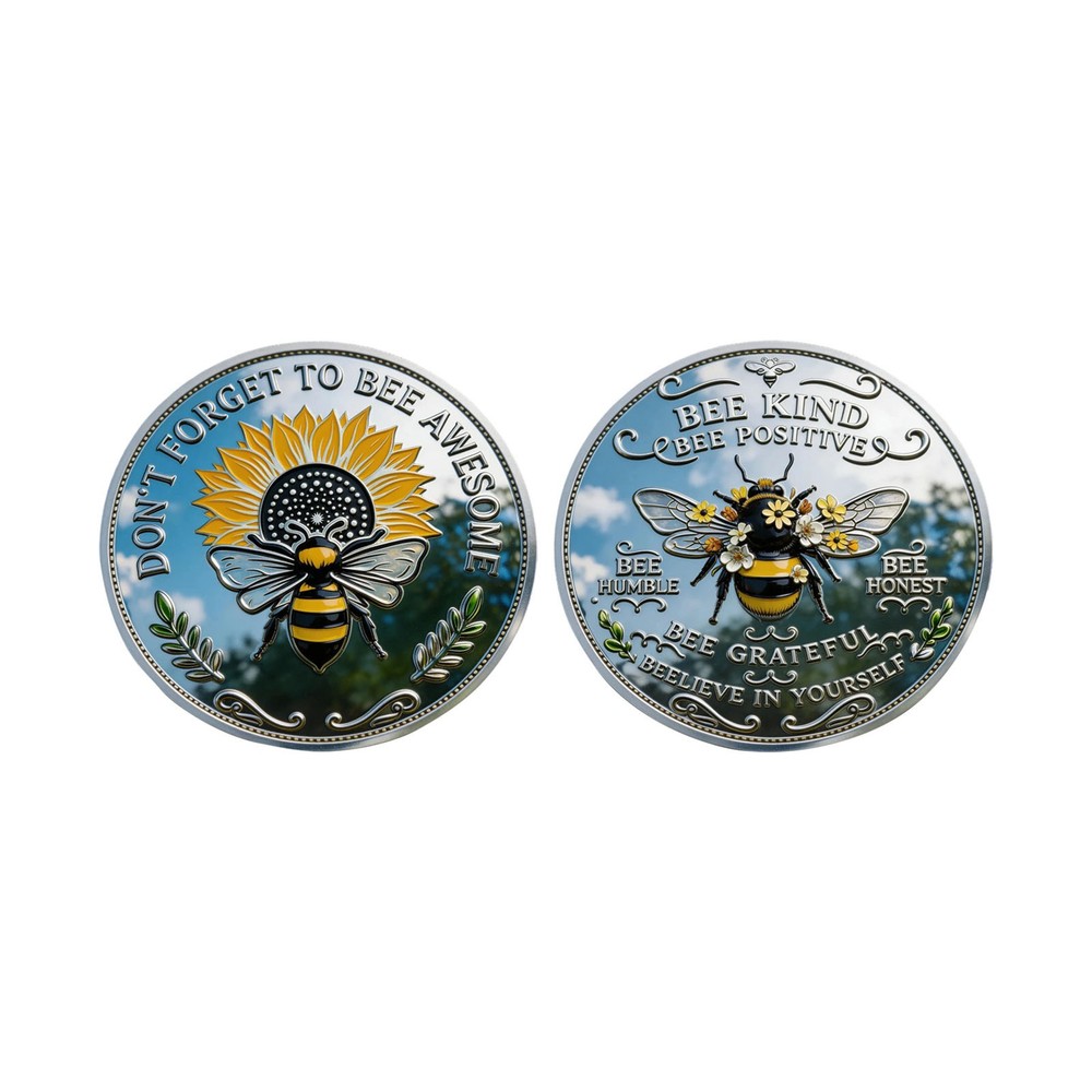 3D Bee Coin Commemorative Coins For Collection