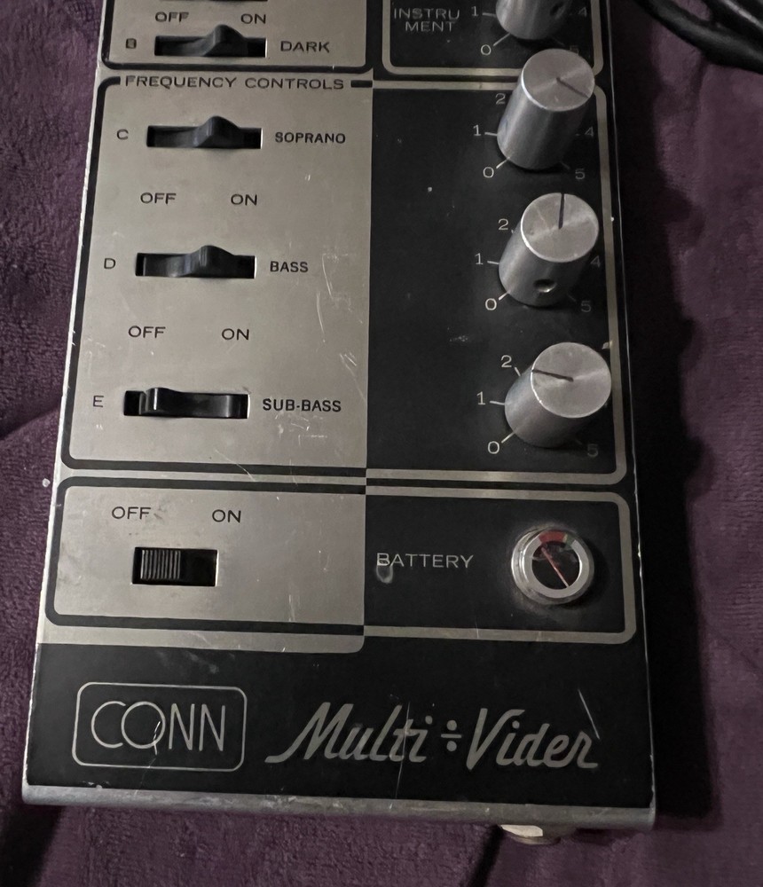 Vintage Conn Multi Vider by Jordan Electronics Multi Effects Working
