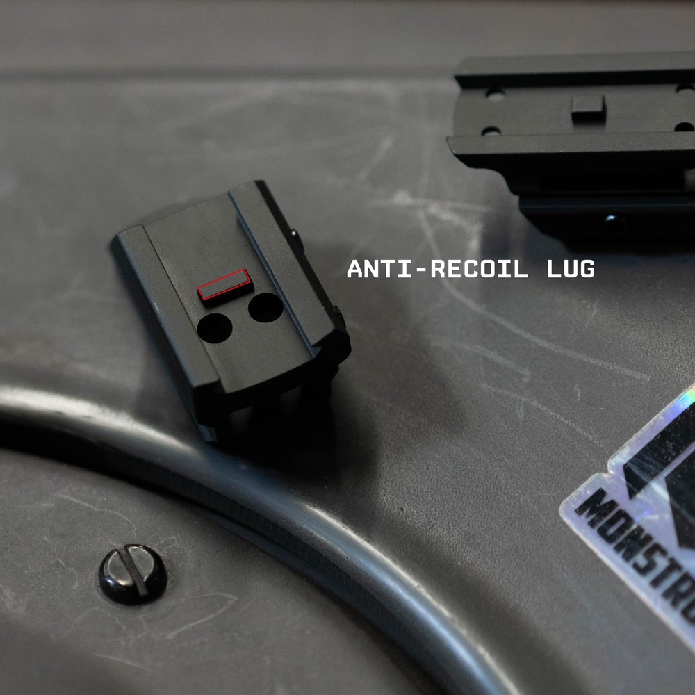 Monstrum Shrapnel Series Red Dot Riser Mount | Compatible with Aimpoint Black