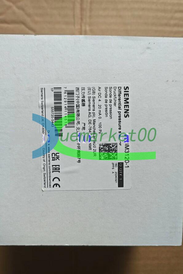 1PC NEW Siemens QBM3120-1 difference pressure sensor