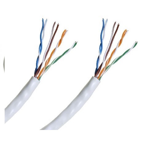 100ft PTC Premium Cat5e Certified Light Grey Bulk Cable Solid Core SS1-100