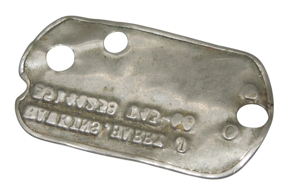 Original WWII US Army 1944 Engineer Sergeant Dog Tag Hawkins CA3