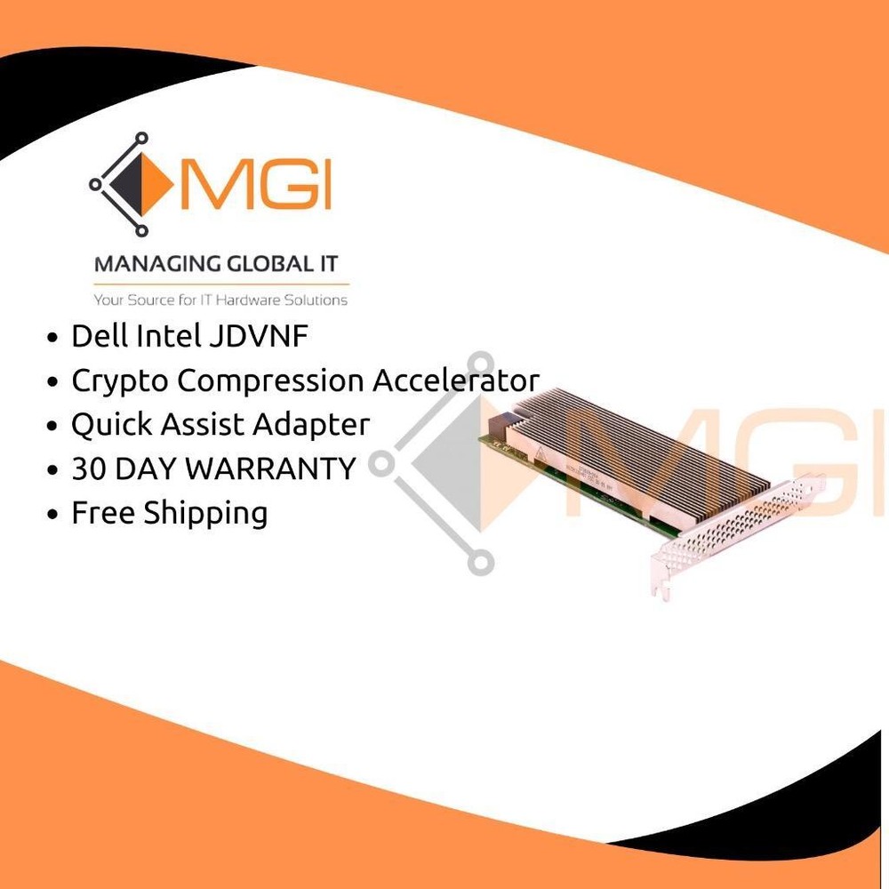 JDVNF DELL INTEL CRYPTO COMPRESSION ACCELERATOR QUICK ASSIST ADAPTER 8950