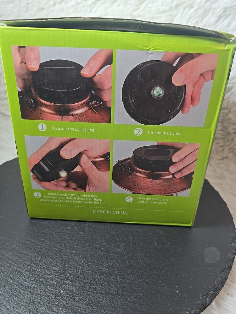 New Solar Bird Feeder
