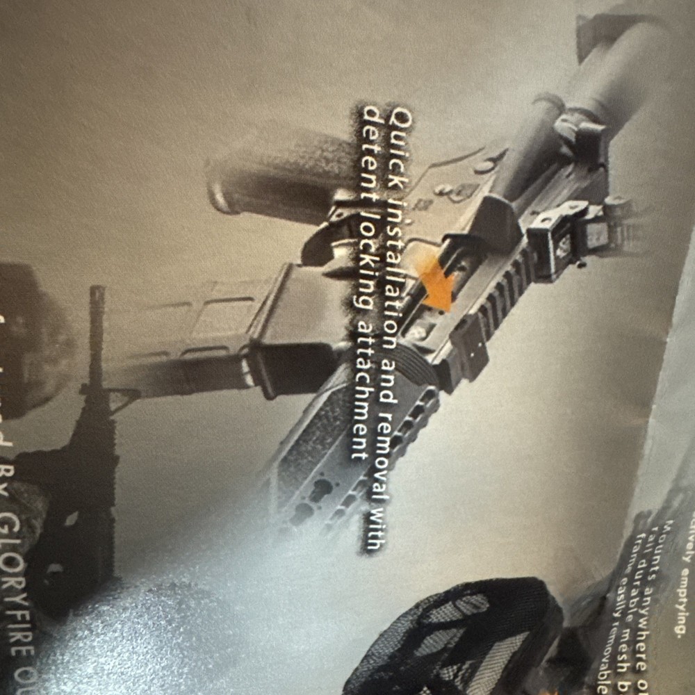 Shell catcher Gloryfire Pic Rail Brass Mountable Quick Unload