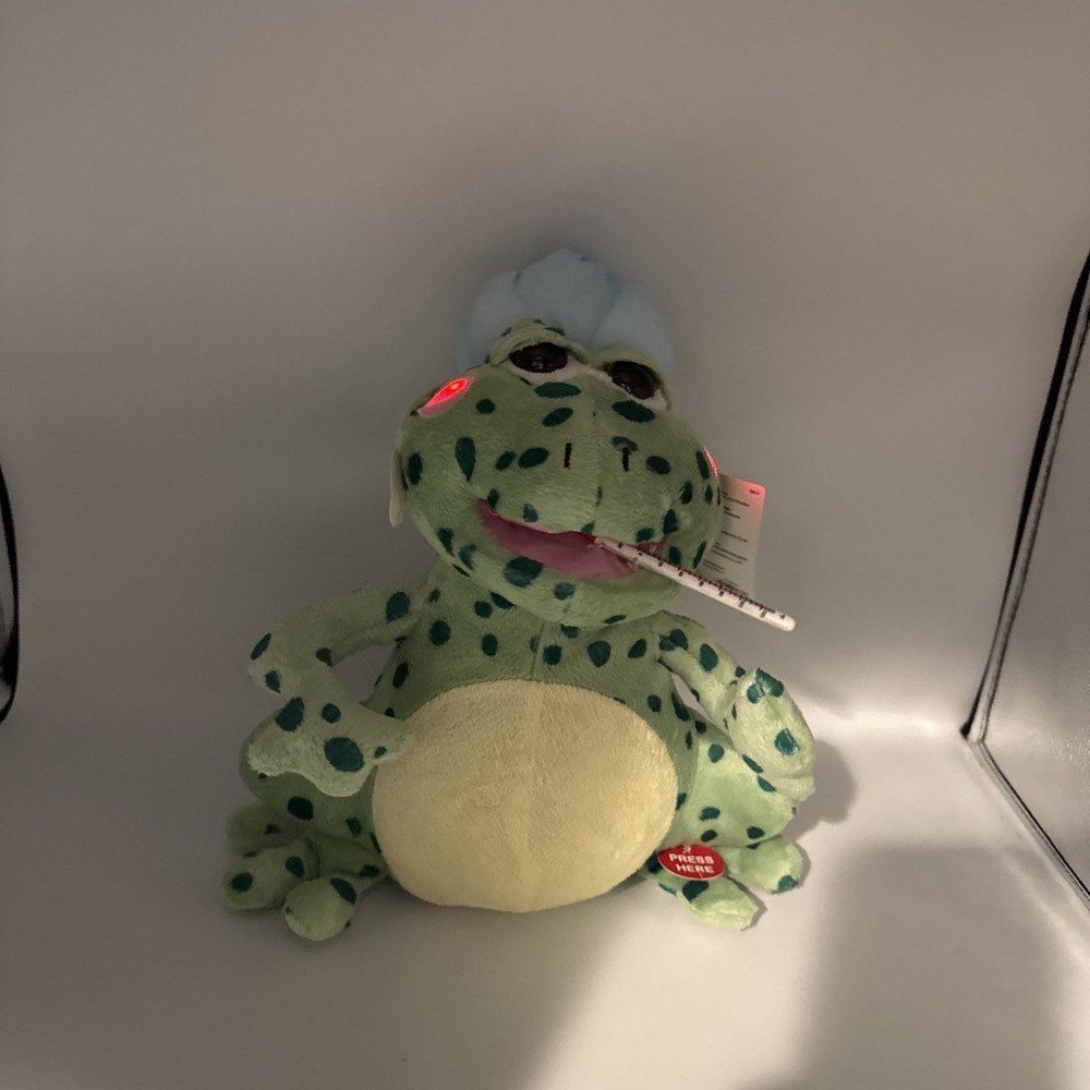 Fever Frog 12" Animated Sing Plush Light Cheeks Movement Musical Cuddle Barn