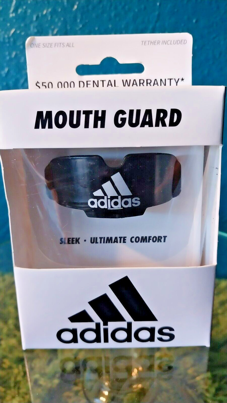 Adidas Sleek Ultimate Comfort Protective Black Mouth Guard One Size Fits All