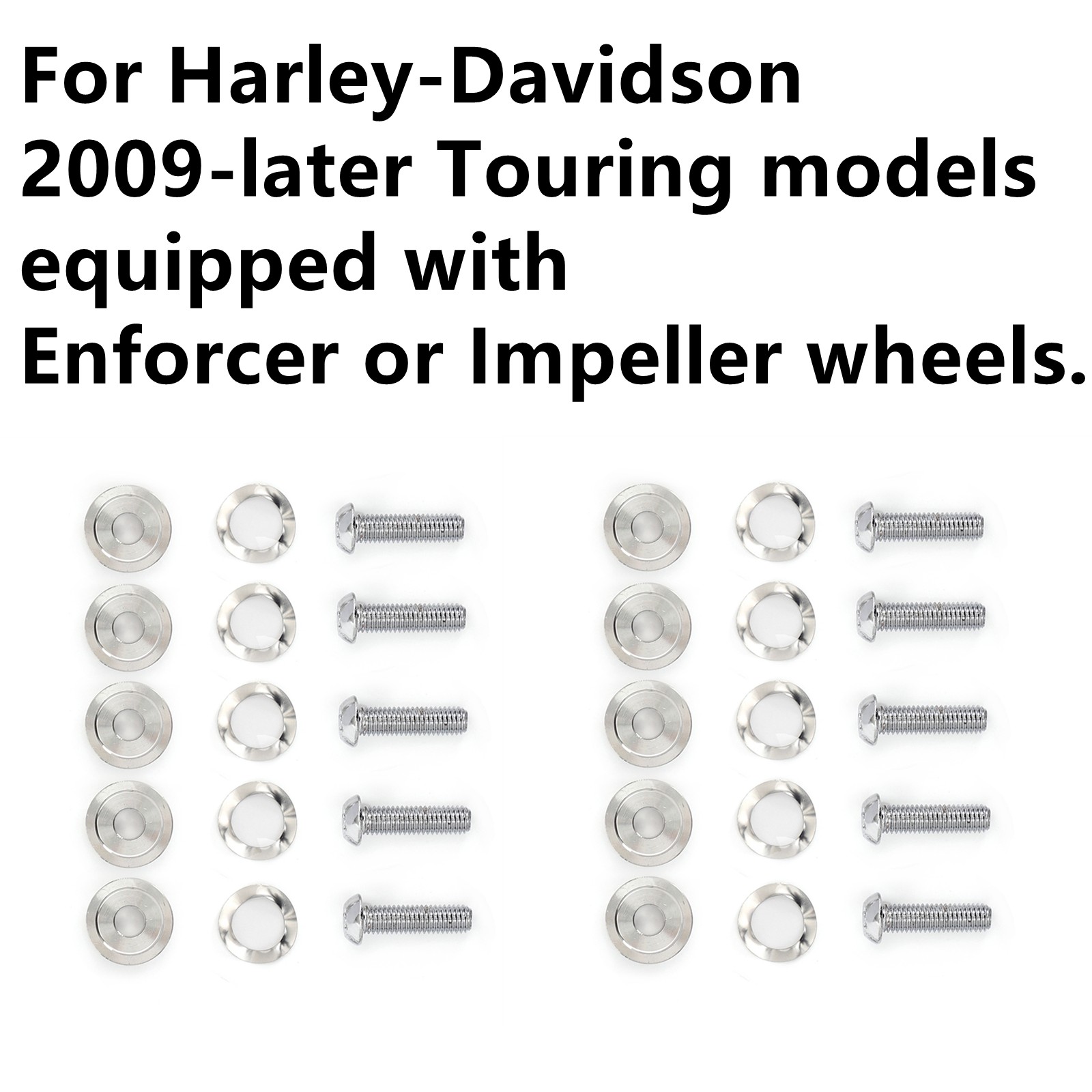 Polished Front Brake 11.5" Enforcer Rotors Bolts for Harley 2000-2007 Road Glide