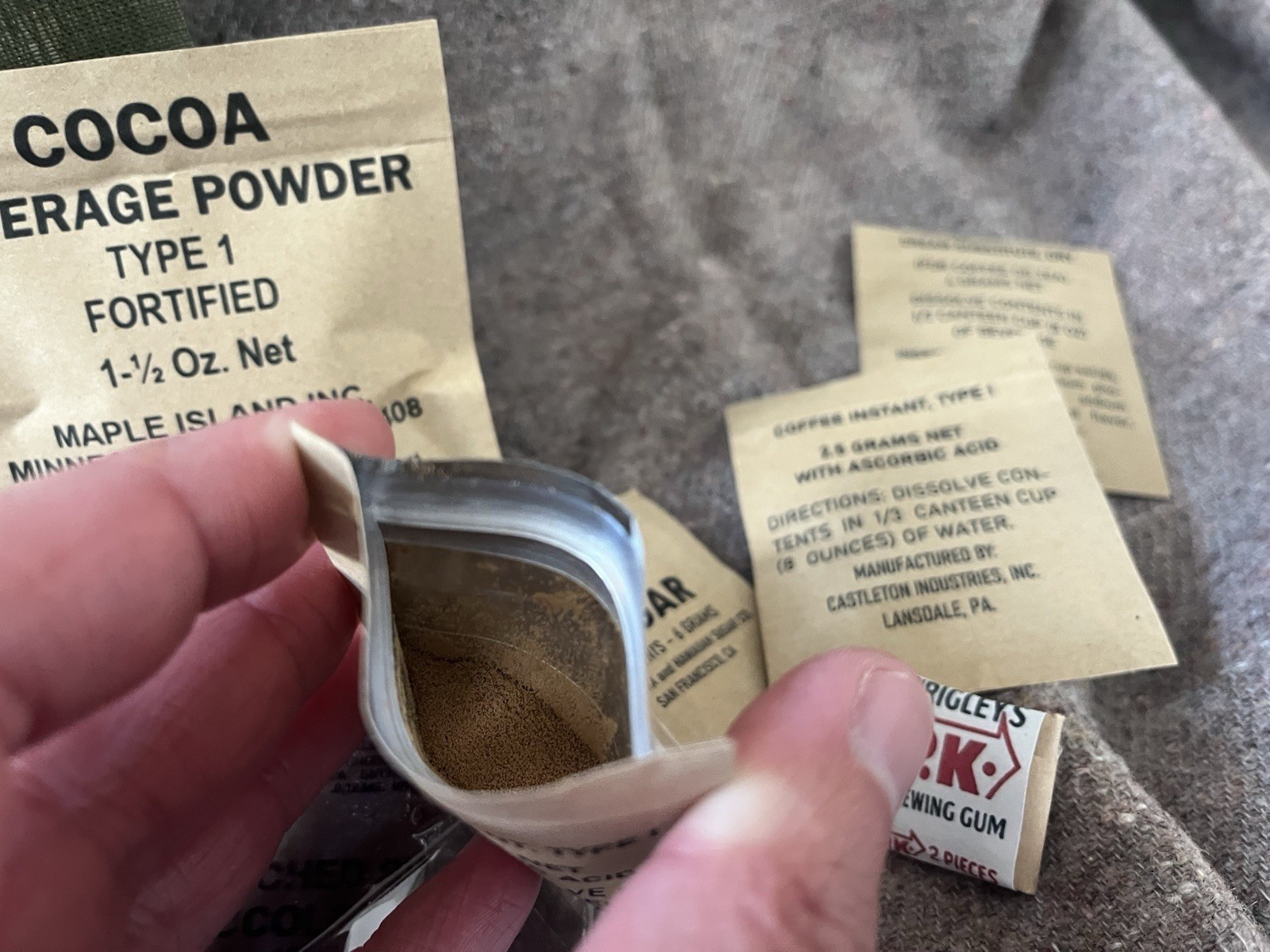 Vietnam Long Range Patrol Ration - Fully Edible And Refillable Ration Kit