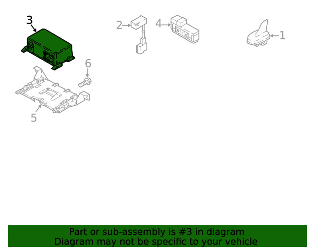 Genuine Volkswagen Control Module 5QE-035-285-A