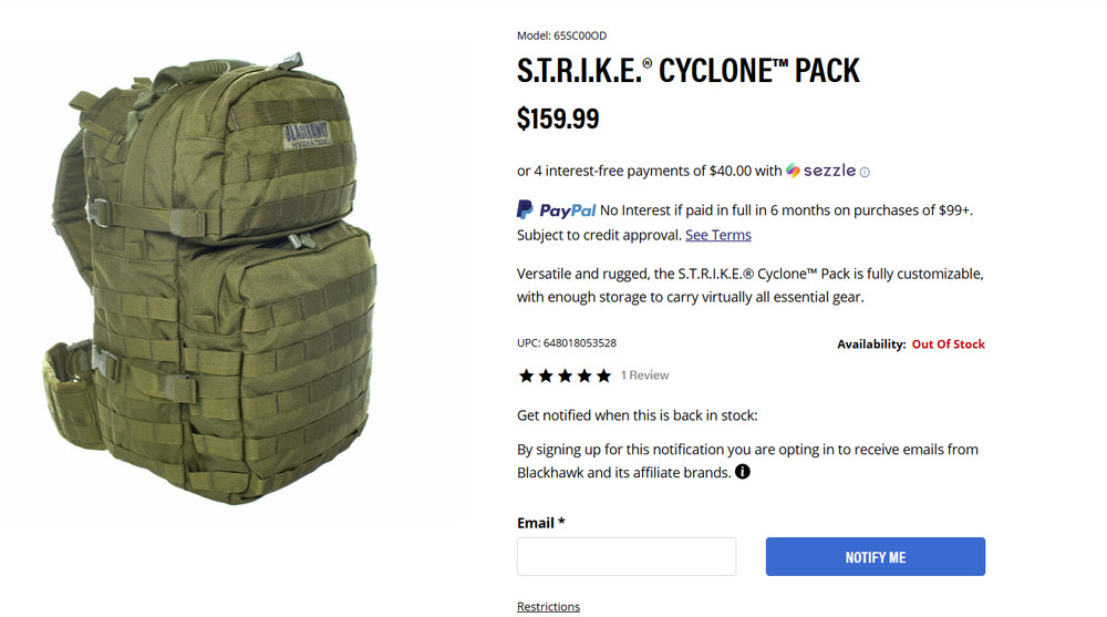 Blackhawk!, 5.11 Tactical, Eagle, Camelbak - STRIKE Cyclone Backpack Package OD