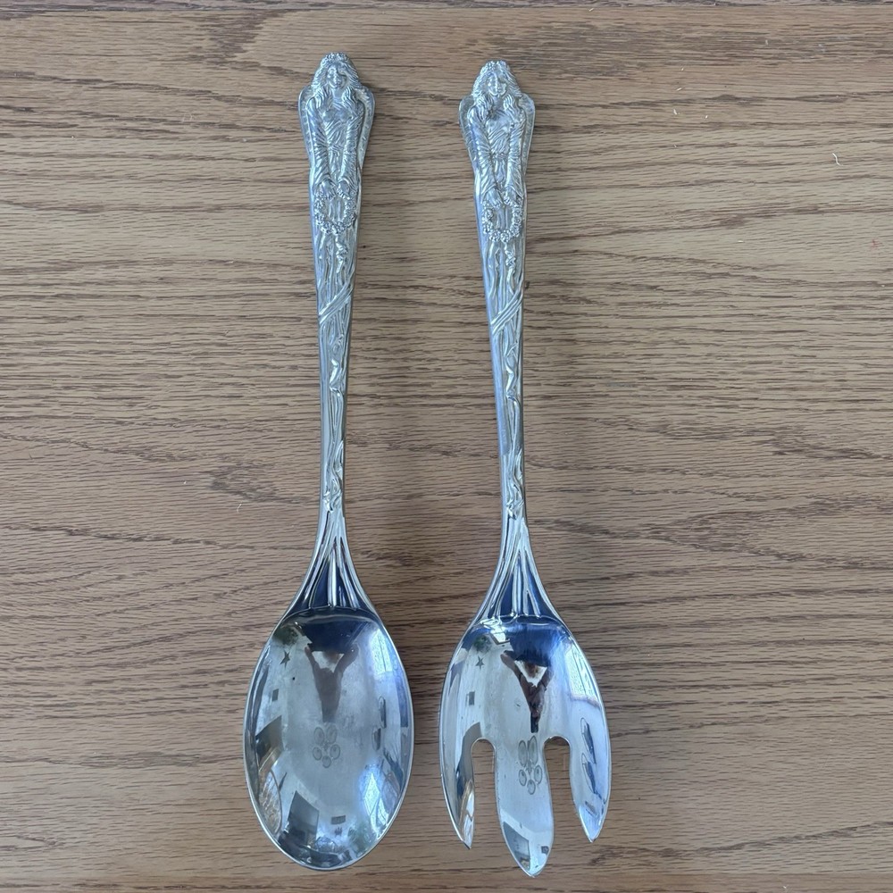 1980’s LEEBER Masterpiece Serving Spoon And Fork
